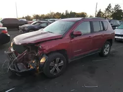 Jeep Compass Latitude salvage cars for sale: 2016 Jeep Compass Latitude