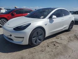 Salvage cars for sale at Riverview, FL auction: 2020 Tesla Model 3