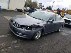 Salvage cars for sale at Woodburn, OR auction: 2015 Volkswagen Passat S