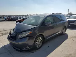 Salvage cars for sale from Copart Sikeston, MO: 2016 Toyota Sienna XLE