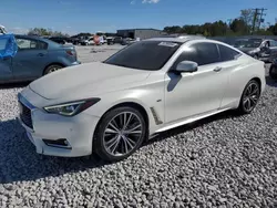 Salvage cars for sale at Wayland, MI auction: 2017 Infiniti Q60 Premium