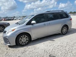 Salvage cars for sale at West Palm Beach, FL auction: 2018 Toyota Sienna XLE