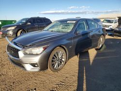 Salvage cars for sale at Brighton, CO auction: 2018 Infiniti Q50 Luxe