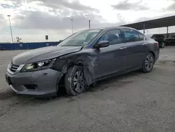 Salvage cars for sale from Copart Anthony, TX: 2015 Honda Accord LX