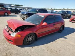 Honda salvage cars for sale: 1992 Honda Civic DX