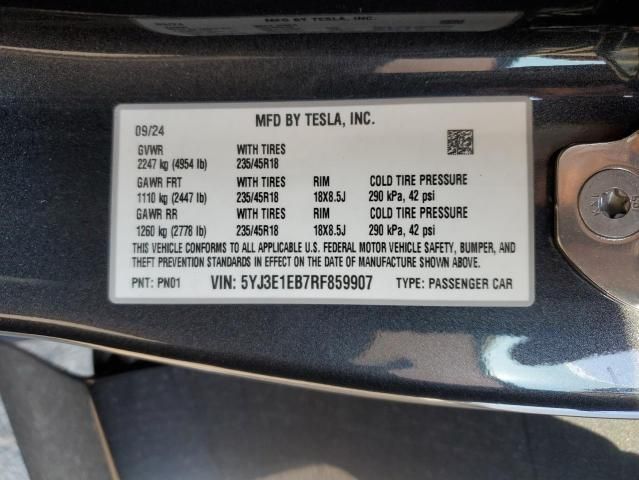 2024 Tesla Model 3