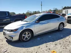 Chevrolet salvage cars for sale: 2017 Chevrolet Malibu LS