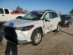 Salvage cars for sale at Pekin, IL auction: 2022 Toyota Corolla Cross LE