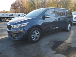 KIA salvage cars for sale: 2017 KIA Sedona LX