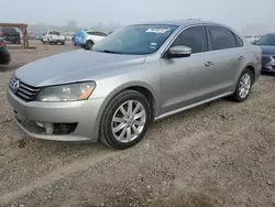 Salvage cars for sale at Mercedes, TX auction: 2013 Volkswagen Passat SE