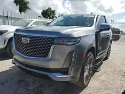 Salvage cars for sale at Riverview, FL auction: 2021 Cadillac Escalade Premium Luxury