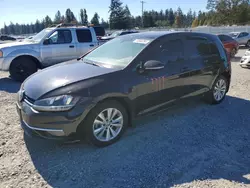 Salvage cars for sale at Graham, WA auction: 2018 Volkswagen Golf S