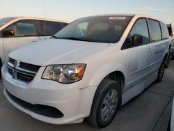 Salvage cars for sale at Grand Prairie, TX auction: 2017 Dodge Grand Caravan SE