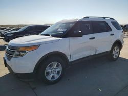 Salvage cars for sale at Grand Prairie, TX auction: 2014 Ford Explorer