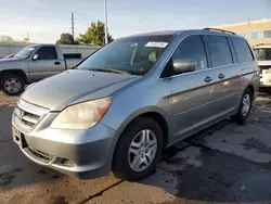 Salvage cars for sale at Littleton, CO auction: 2007 Honda Odyssey EXL