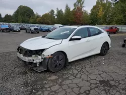 Honda salvage cars for sale: 2018 Honda Civic EX