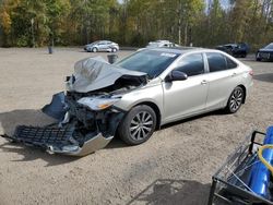 Salvage cars for sale at Cookstown, ON auction: 2016 Toyota Camry LE