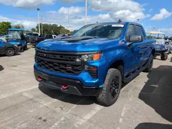 Salvage cars for sale at Riverview, FL auction: 2022 Chevrolet Silverado K1500 Trail Boss Custom