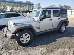 Jeep salvage cars for sale: 2012 Jeep Wrangler Unlimited Sport