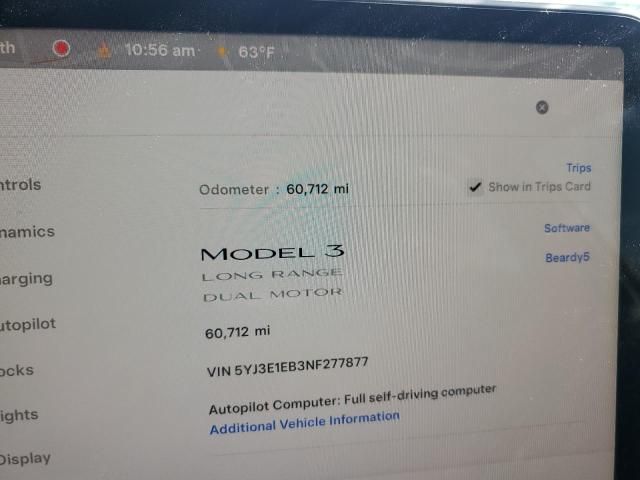 2022 Tesla Model 3