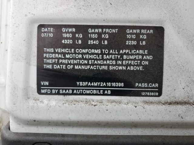 2010 Saab 9-3 2.0T