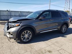 Salvage cars for sale at Dyer, IN auction: 2023 Ford Explorer Limited