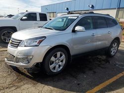 Salvage cars for sale at Woodhaven, MI auction: 2017 Chevrolet Traverse LT