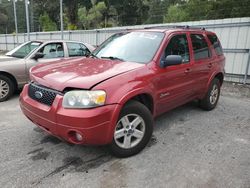 Salvage cars for sale at Savannah, GA auction: 2006 Ford Escape HEV