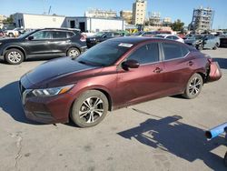 Nissan salvage cars for sale: 2021 Nissan Sentra SV