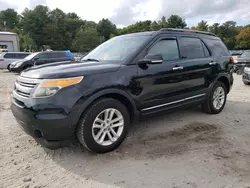 Salvage cars for sale at Mendon, MA auction: 2014 Ford Explorer XLT