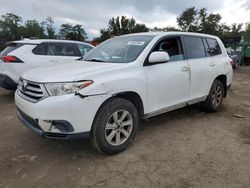 Salvage cars for sale at Baltimore, MD auction: 2013 Toyota Highlander Base