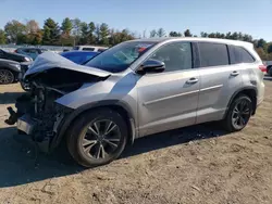 Toyota salvage cars for sale: 2017 Toyota Highlander LE