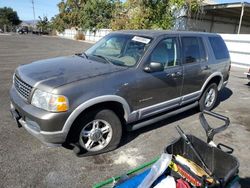 Salvage cars for sale at San Martin, CA auction: 2002 Ford Explorer XLT