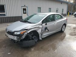 Honda Civic ex salvage cars for sale: 2012 Honda Civic EX