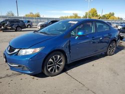 Honda Civic ex salvage cars for sale: 2013 Honda Civic EX