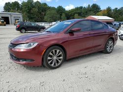 Salvage cars for sale at Mendon, MA auction: 2016 Chrysler 200 S