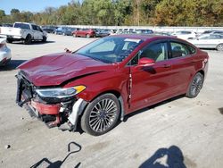 Salvage cars for sale at Ellwood City, PA auction: 2017 Ford Fusion SE