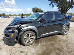 Salvage cars for sale from Copart Orlando, FL: 2021 Hyundai Kona Ultimate