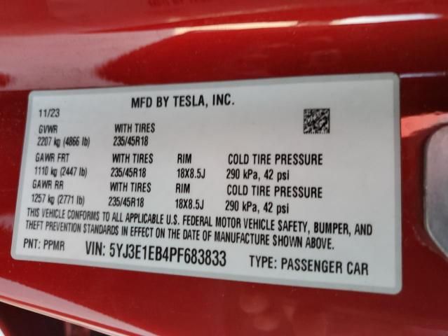 2023 Tesla Model 3