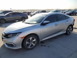 Salvage cars for sale at Grand Prairie, TX auction: 2021 Honda Civic LX