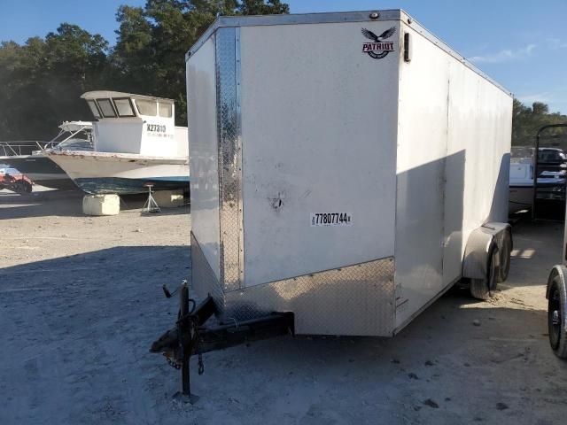 2022 Other 2022 Patriot Cargo Trailers 16'ENCLOSED White