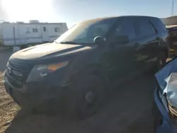 Salvage cars for sale at Amarillo, TX auction: 2014 Ford Explorer Police Interceptor