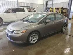 Honda salvage cars for sale: 2012 Honda Civic LX