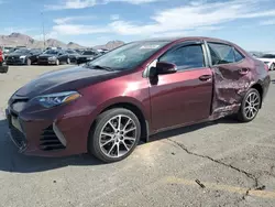 Salvage cars for sale at North Las Vegas, NV auction: 2017 Toyota Corolla L