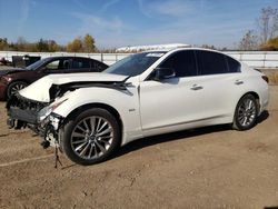 Salvage cars for sale at Columbia Station, OH auction: 2019 Infiniti Q50 Luxe