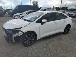 Toyota salvage cars for sale: 2021 Toyota Corolla SE