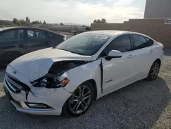 Salvage cars for sale at Mentone, CA auction: 2017 Ford Fusion SE Hybrid