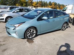 Salvage cars for sale at Eldridge, IA auction: 2016 Toyota Prius