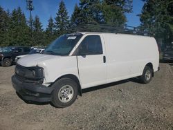 Salvage trucks for sale at Graham, WA auction: 2017 Chevrolet Express G2500