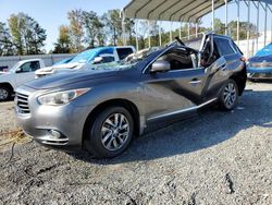 Salvage cars for sale at Spartanburg, SC auction: 2015 Infiniti QX60